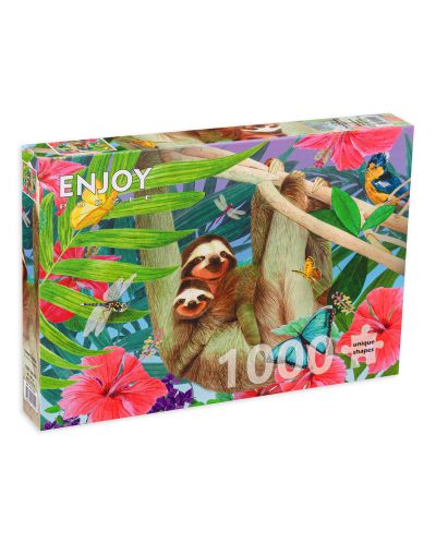 Puzzle Enjoy de 1000 de piese - Leneși drăguți - 1